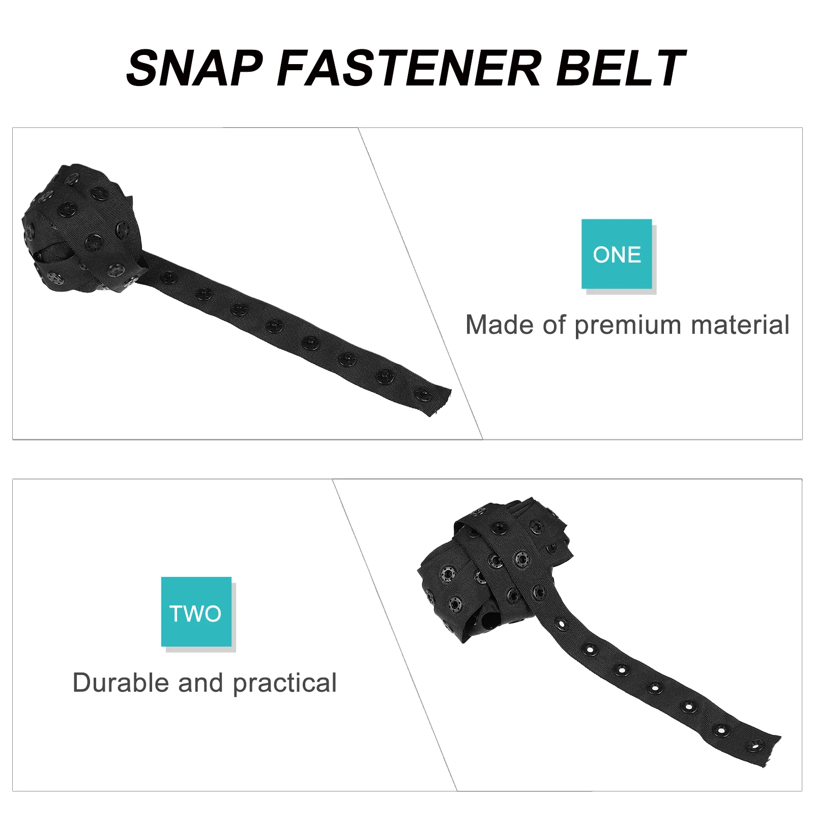 

18x18mm Snap Black 3M Mother Child Buckle Snap Fastener Belt Diy Strips Sewing Fabric Sewing Accessory Craft Pillow Cover Dress