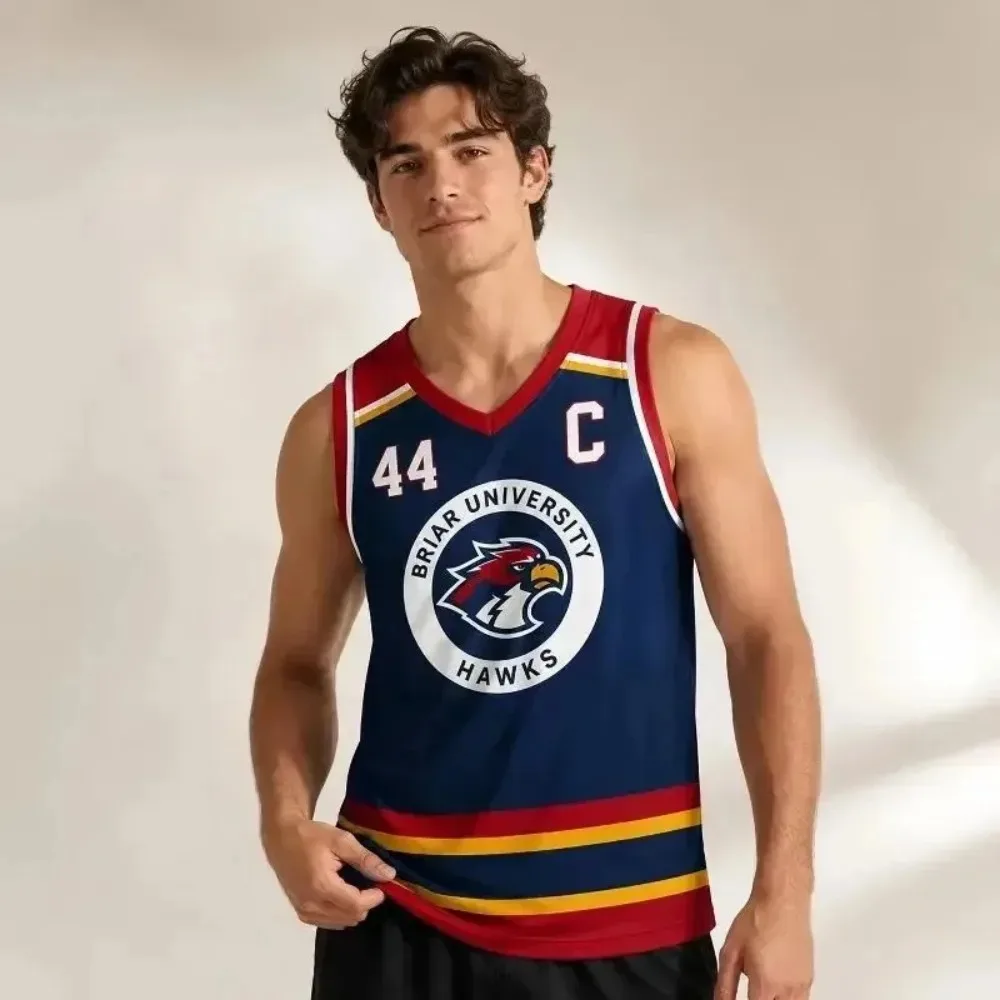 Briar University Graham 44 Basketball Jersey Off-Campus Jersey Hockey Romance Briar Campus Basketball Sleeveless Men's Vest