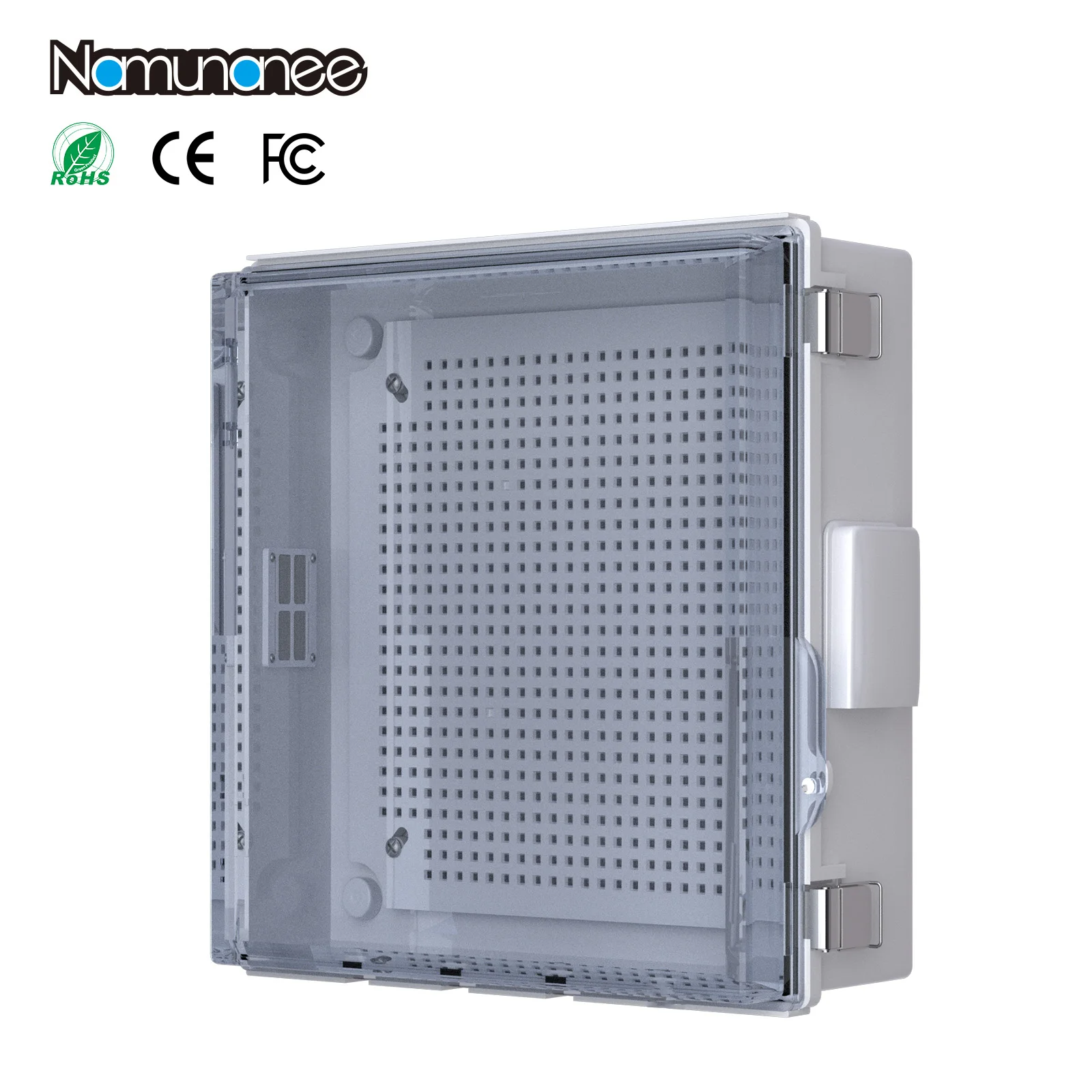 Caja de Conexiones Impermeable de Plástico ABS IP65 con Aberturas Personalizables para Iluminación de CCTV en Exteriores
