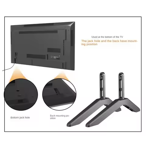 AA58 Universal TV Stand Base Table Top TV Legs for Vizio Samsung LG TCL Hisense Televisions with Screws