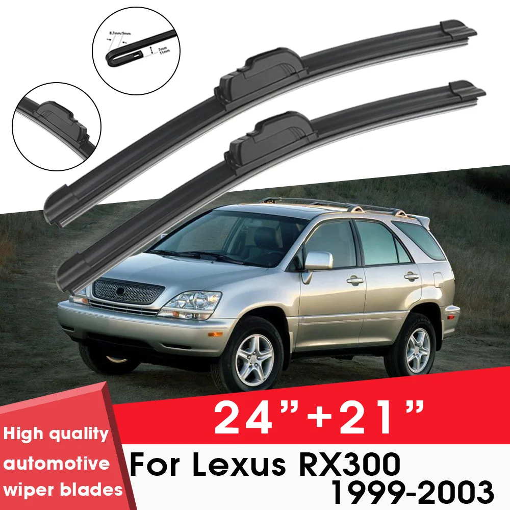 

Car Wiper Blade Blades For Lexus RX300 1999-2003 24"+21" Windshield Windscreen Clean Rubber Silicon Cars Wipers Accessories