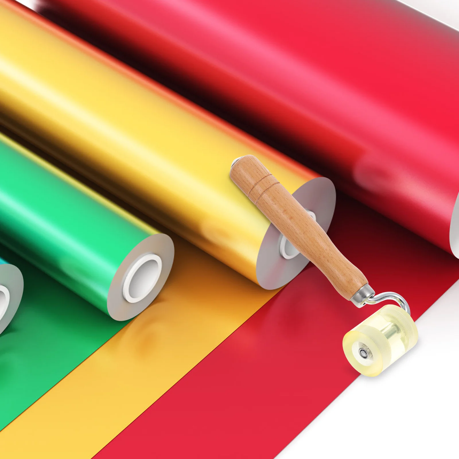 

1Pcs Ergonomic Rubber Seam Roller Wallpaper Application Supply Flat Pressing Tool for Edges Quilting Sewing Hand Craft