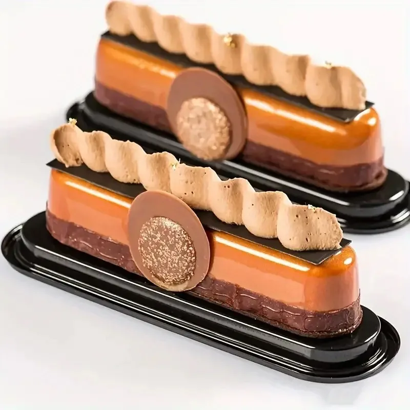 12 Cavity Silicone Cake Mold Long Strip Silione Molds Mousse Cake Silicone Baking Molds French Dessert Chocolate  Bakeware