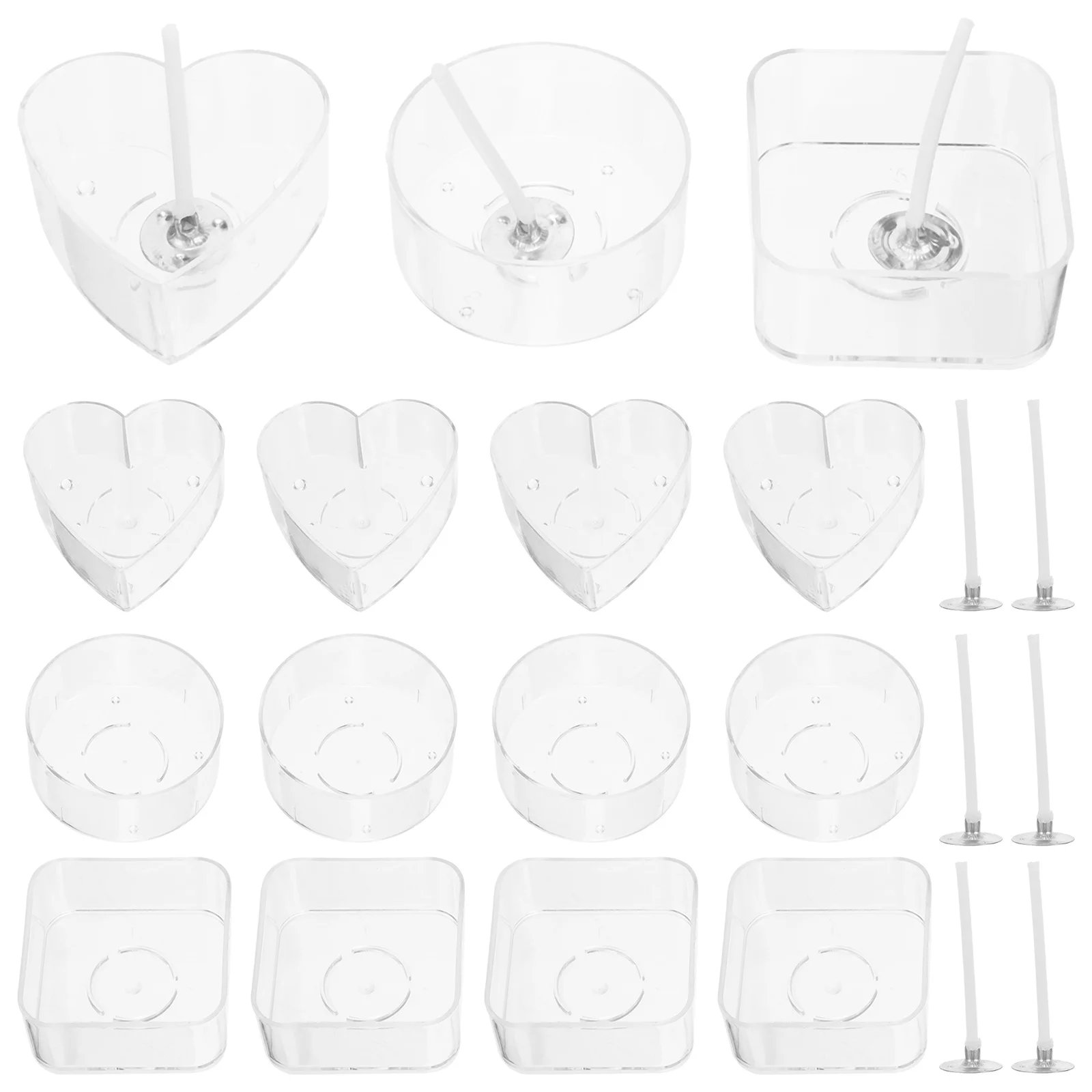 

1Set Clear Plastic Tea Light Cup Insert Holder Drip Wax Protector Home Decor Wedding Accessory Tealight Cups