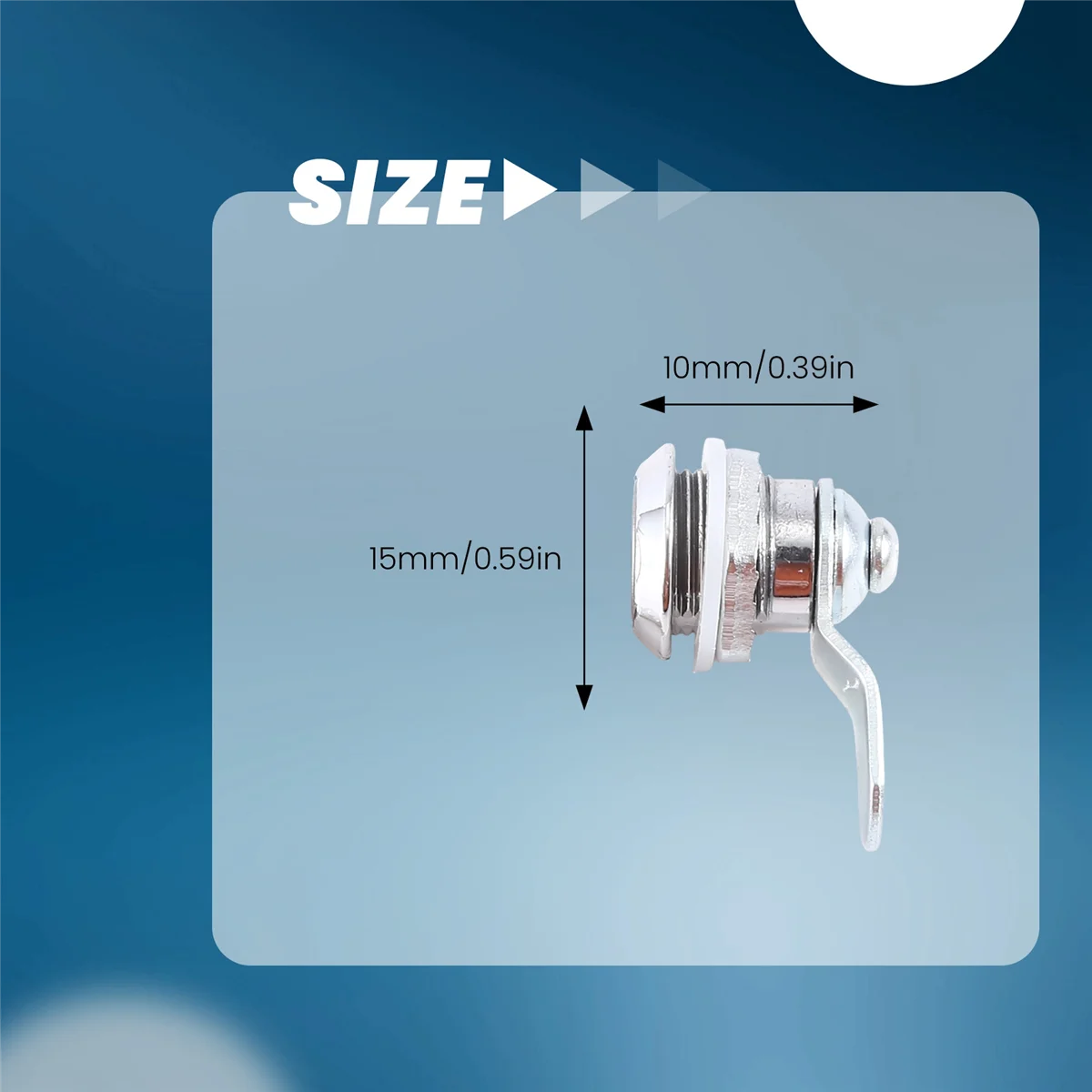 Nuevas cerraduras de leva útiles para taquillas, buzón de gabinete, cajones, armarios + llaves