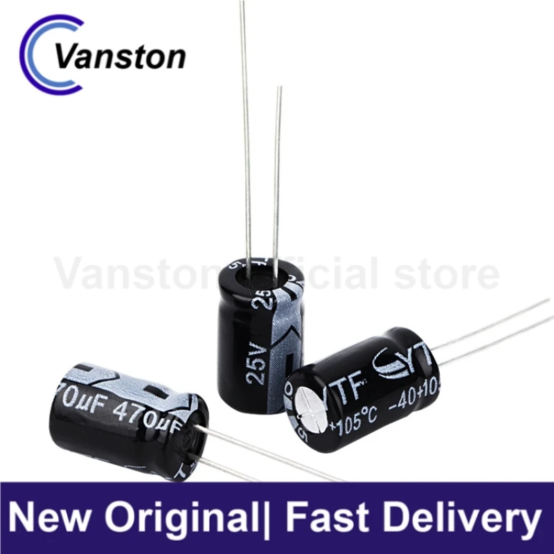 20pcs Electrolytic Capacitor 470UF/25V 8*12mm 25V470UF Electrolytic Capacitor for Liquid Crystal Display Brand New Original