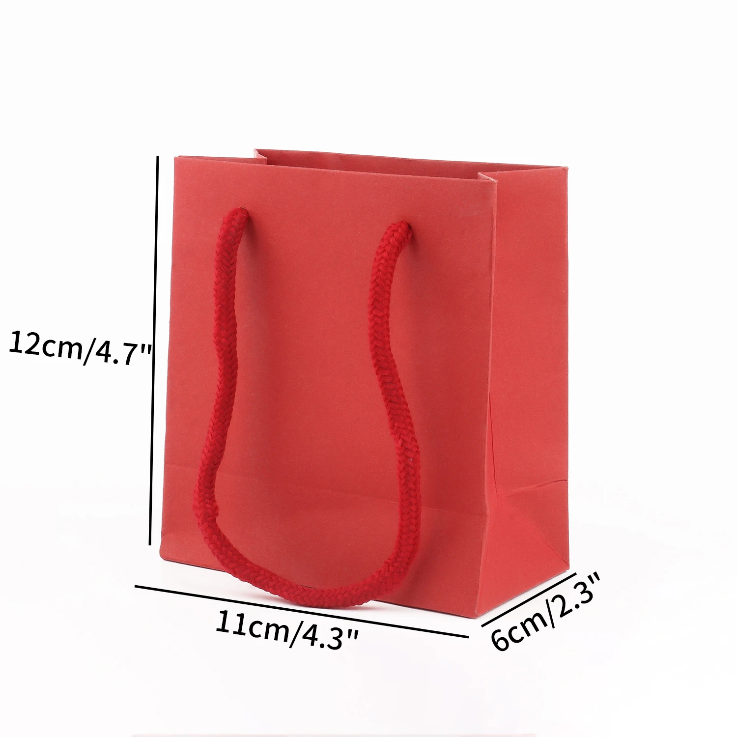 1Pcs Red Square Kraft Paper Jewelry Organizer Gift Box Engagement Ring For Necklace Bracelet Display Packaging Storage Box