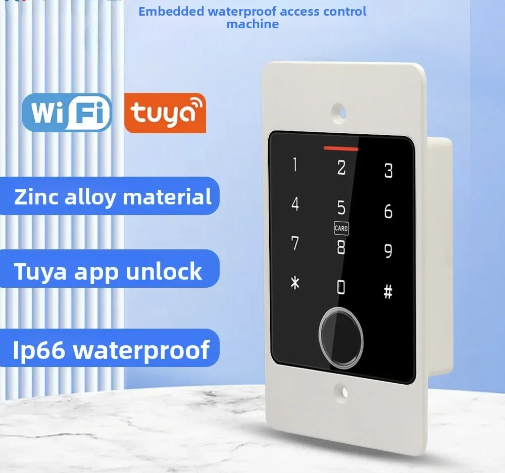 HF5 WIFI embedded concealed access control machine password swiping card waterproof and sunscreen control all-in-one machine