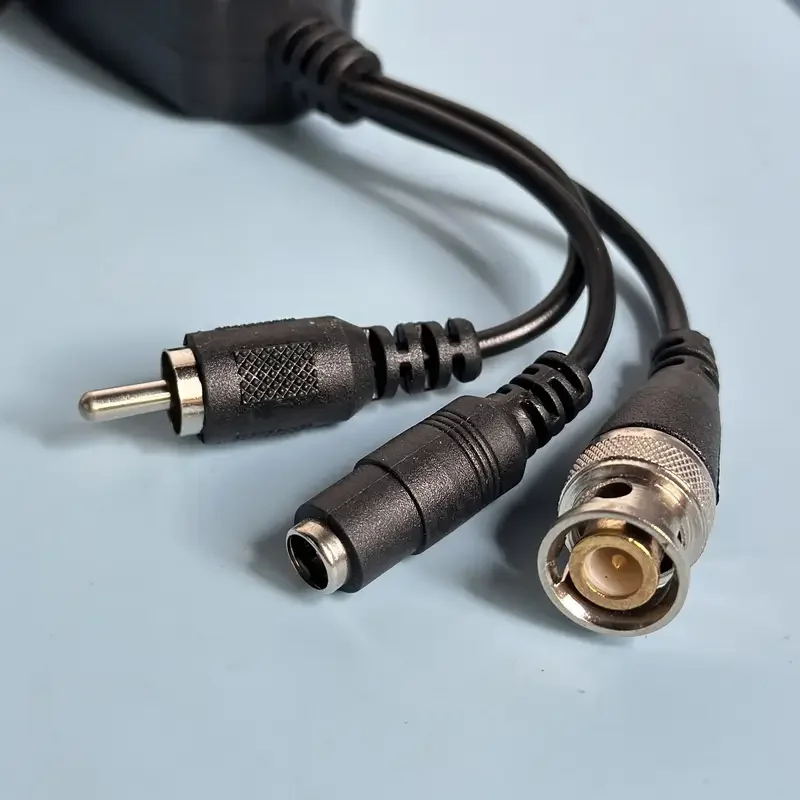 8MP BNC Power Audio Video Balun Transceiver 3 IN 1 BNC DC RCA Connectors BNC to RJ45 for 8MP/5MP/1080P CCTV Camera