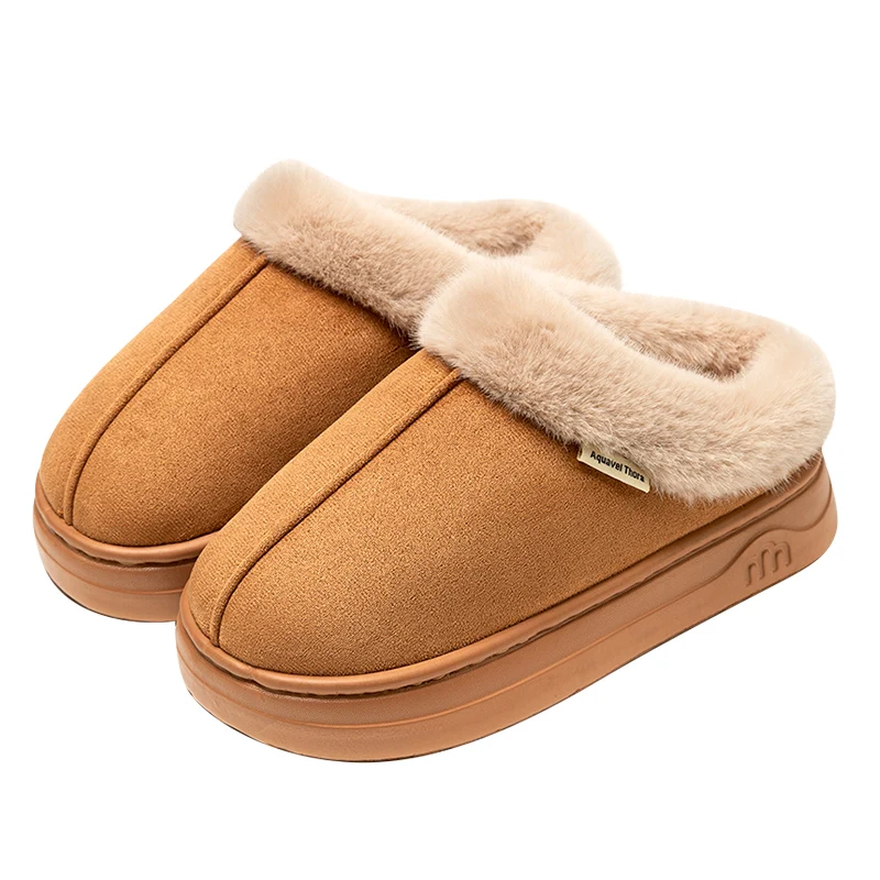 Mode PU chaud femmes hiver pantoufles botte Couple intérieur extérieur anti-dérapant bottes de neige hommes loisirs maison chaussures