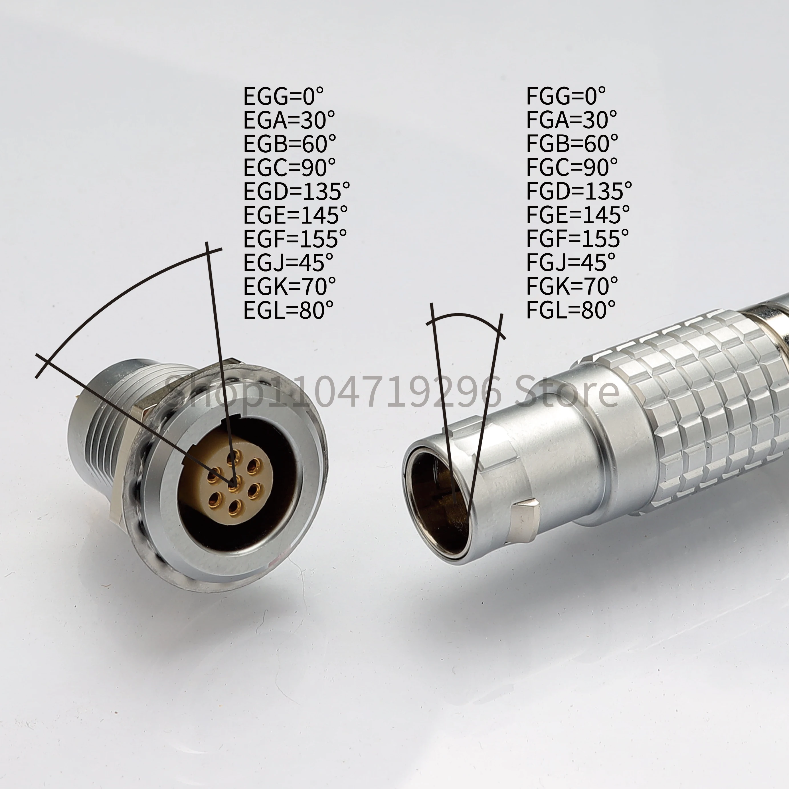 Conector de aviación 1B FGG FGA FGB FGC FGD FGE FGF FGJ FGK FGL EGG EGA EGB EGC EGD EGE EGF EGJ EGK EGL de 2, 3, 4, 5, 6, 7, 8, 10, 12, 14, 16 pines