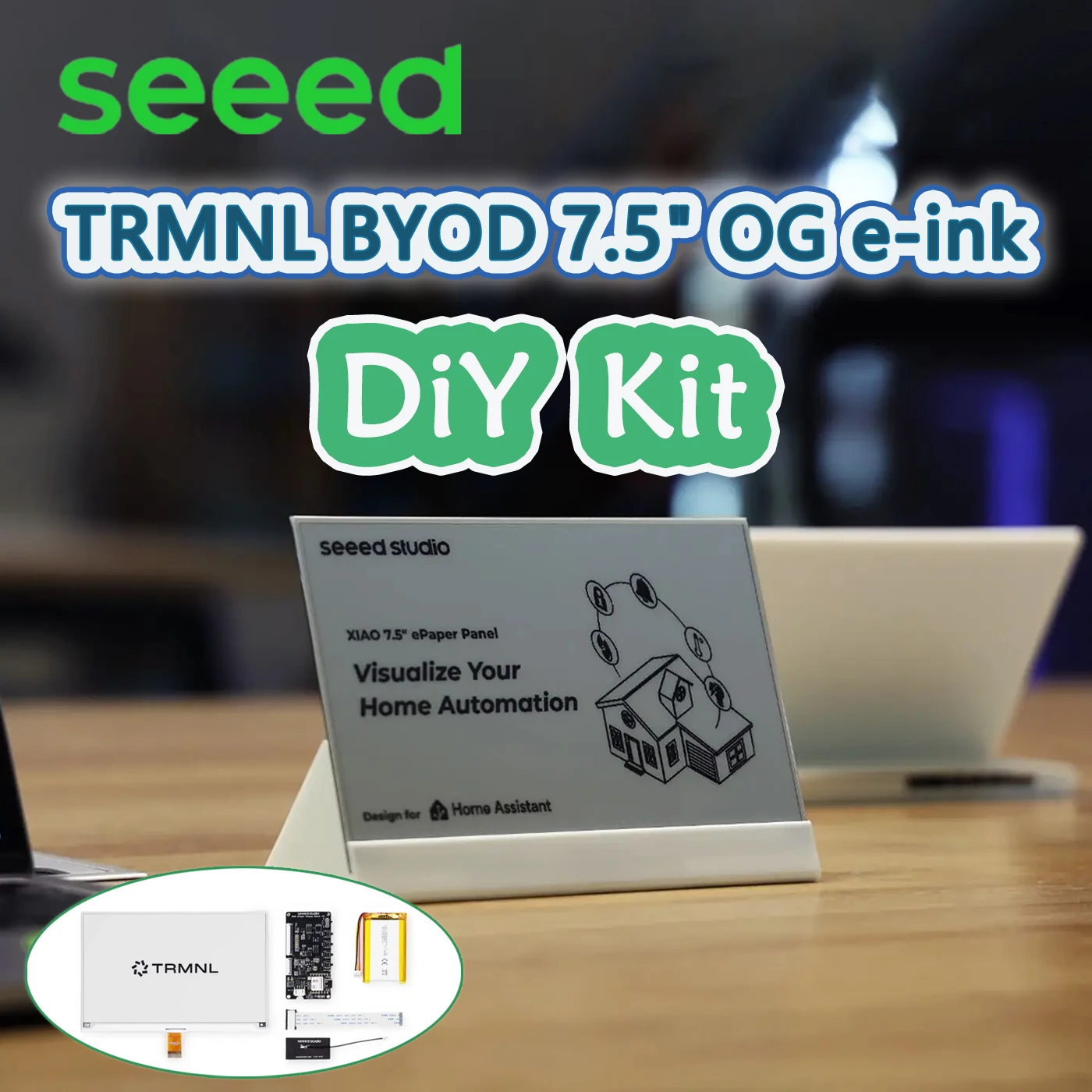 New TRMNL BYOD 7.5' (OG) E-Ink DIY Kit Monochrome E-Ink Display 800x480 XIAO ESP32-S3 PLUS Arduino Compatible