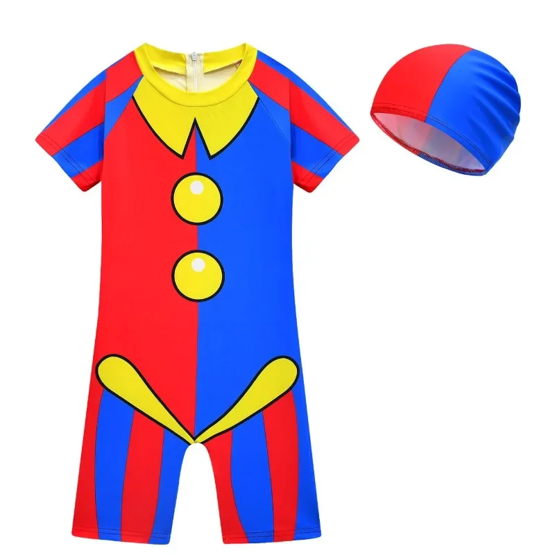 ملابس سباحة للأطفال صيفية لطيفة برسوم كرتونية The Amazing Digital Circus 2024 ملابس سباحة للأولاد والبنات