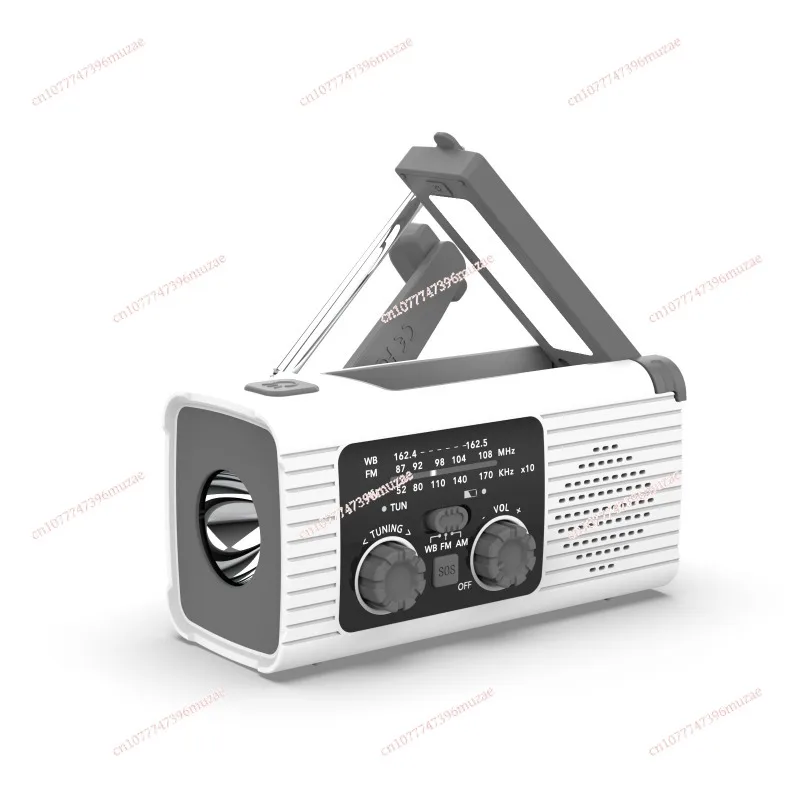 Multifunctional solar hand crank charging mobile phone emergency radio charging lighting disaster prevention radio