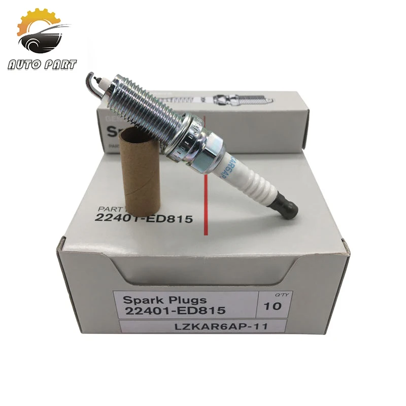 New higt quality iridium spark plug 22401 ED815  for Nissan Micra March Note Qida X-Trail Cube LZKAR6AP-11 OE 22401-ED815