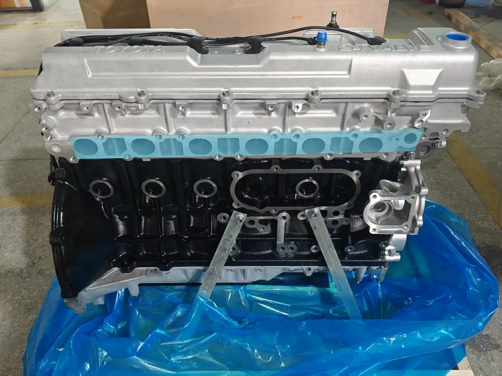 مجموعة المحرك الياباني الأصلي المعاد تصنيعها عالية الجودة 4.5L 1FZ 1FZ-FE محرك لتويوتا لاند كروزر برادو SUV FZJ100 #2