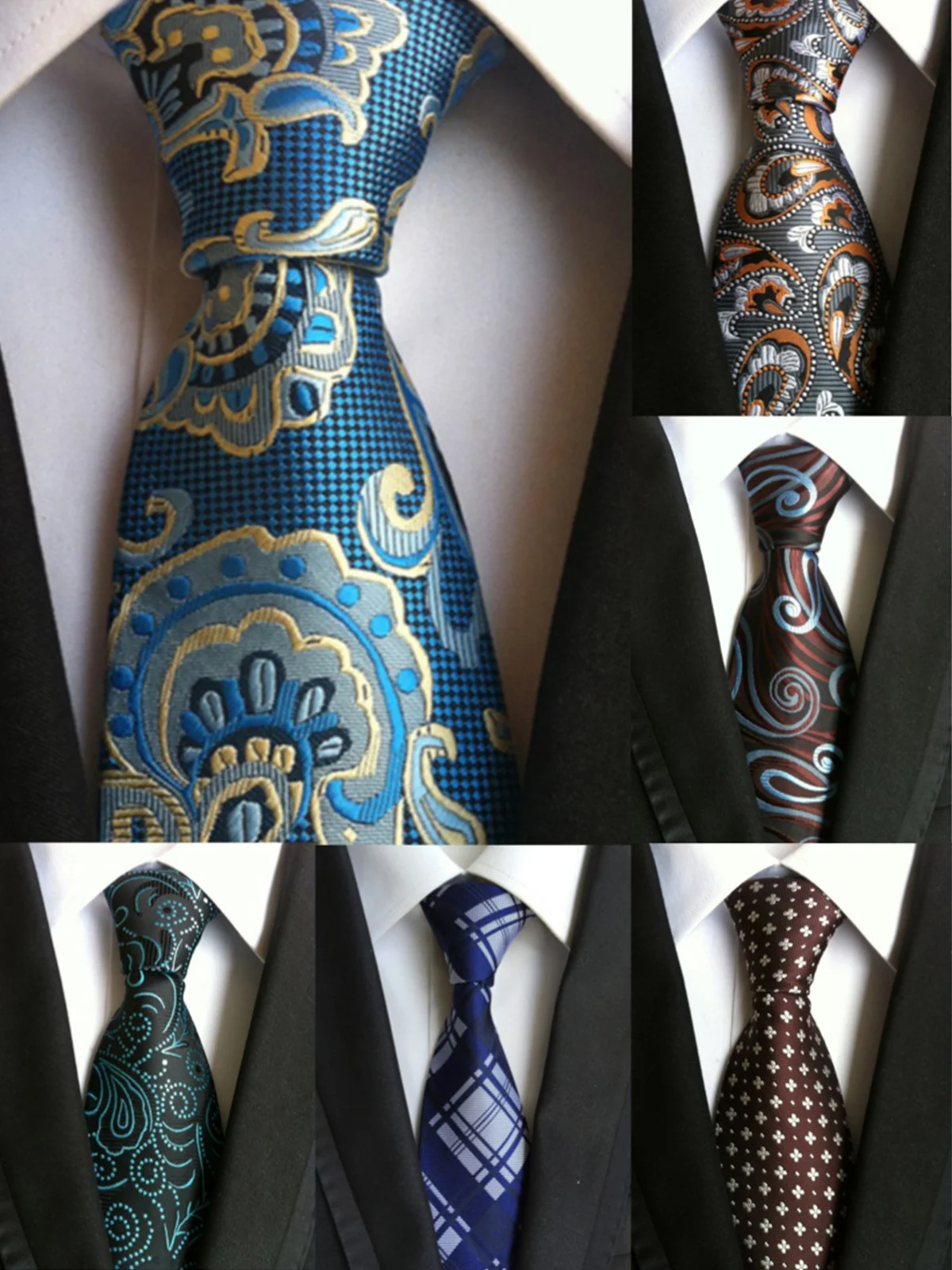 

AnnieBritney Wedding Elegant Tie For Men Floral Men Fashion Necktie Set Business Formal Luxury Wedding High Quality Gravata