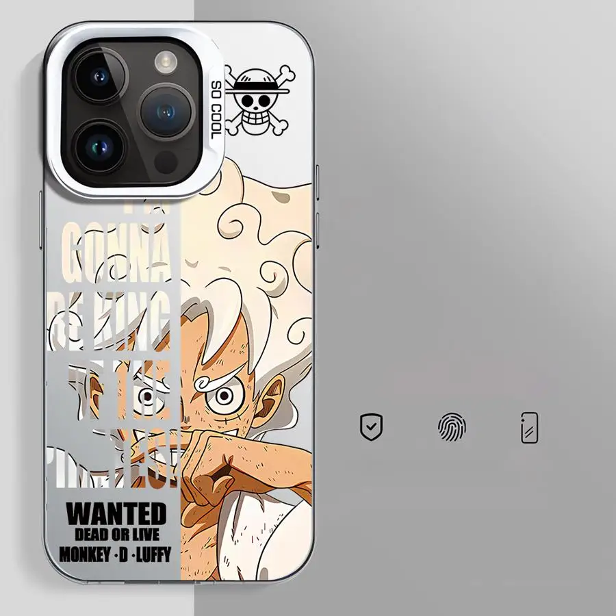 Casing Ponsel untuk iPhone 17 16e 11 12 13 Pro Max 14 15 16 Plus Soft Shell Ones Pieces Anime