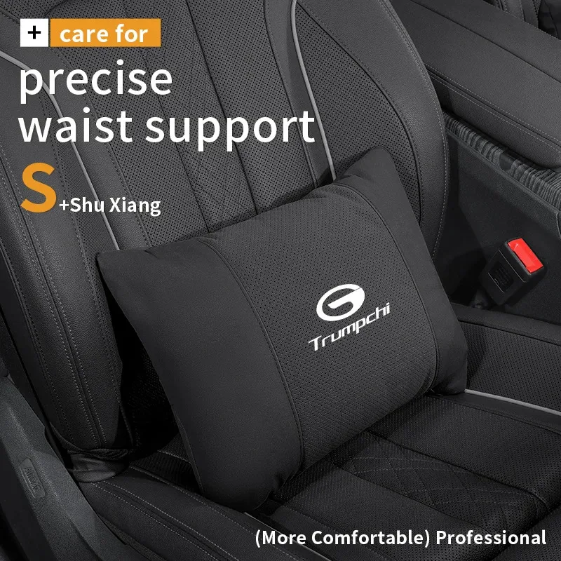 

For Trumpchi GAC Ga3 Ga4 Ga6 Ga8 Gs3 Gs4 Gs5 Gs7 Gs8 M6 M8 Gm8 EMKOO Car Headrest Neck Support Seat Lumbar Cushion Neck Pillow