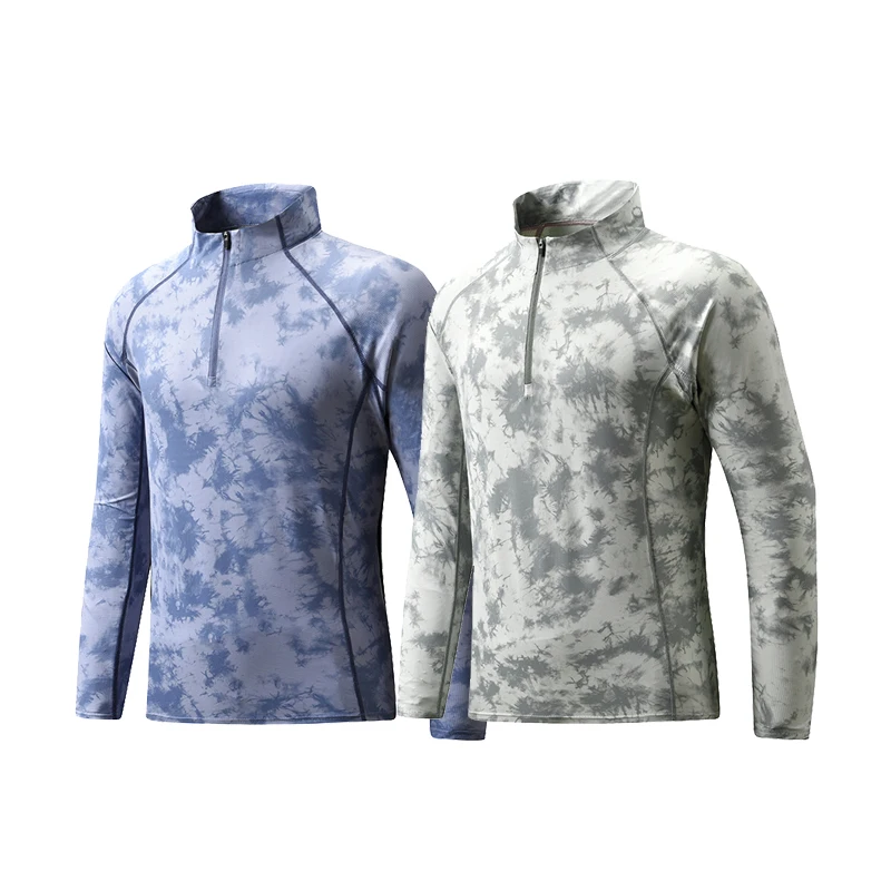 

Summer Unisex Gym Quick Drying Breathable Slim Fit Sunscreen Fishing Suit Outdoor Sports Hiking Camping Cycling Ice silk T-shirt