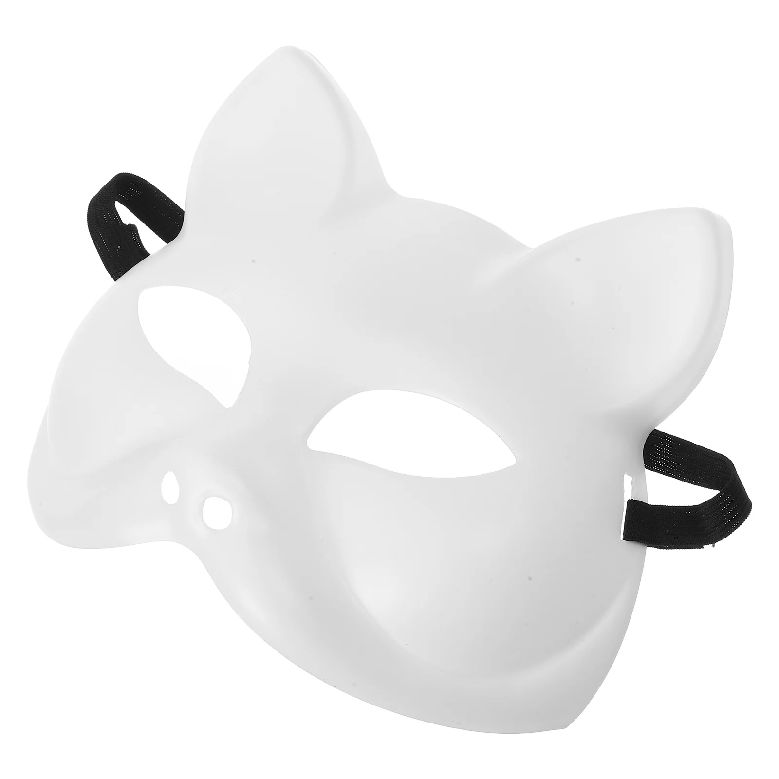 

1 Plastic Cat Face Mask Blank Masquerade Party Halloween Prop White Carnival Accessories Fits Most Faces Safe Use Craft