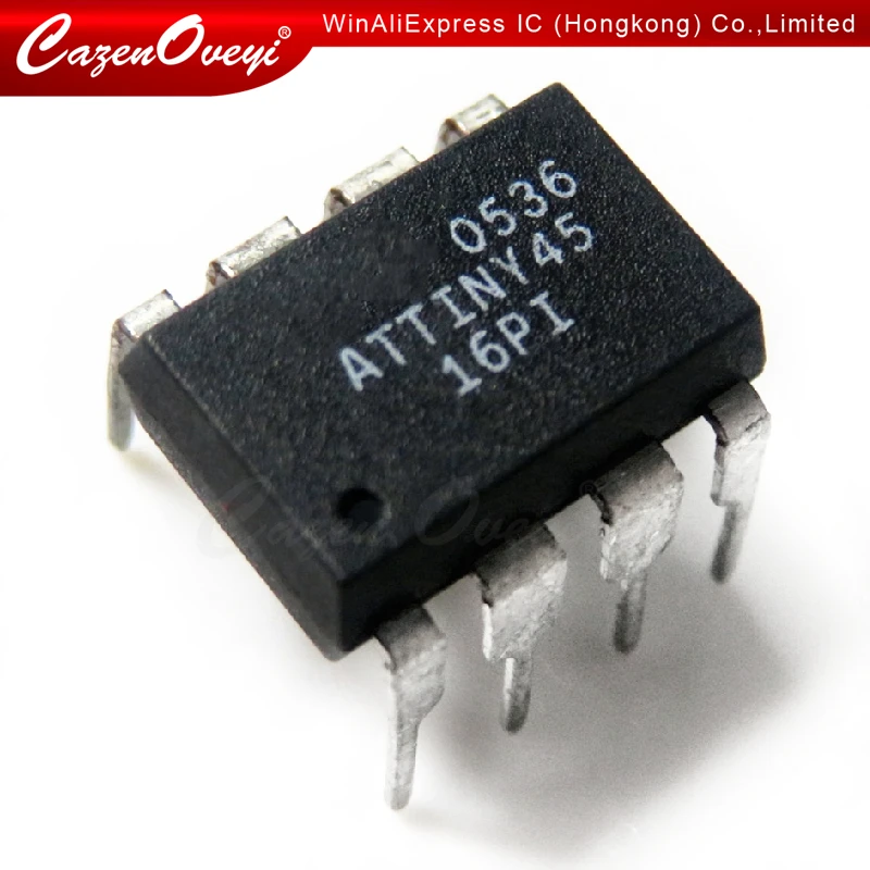 10pcs/lot ATTINY45-20PU ATTINY45-16PI ATTINY45 DIP-8 In Stock