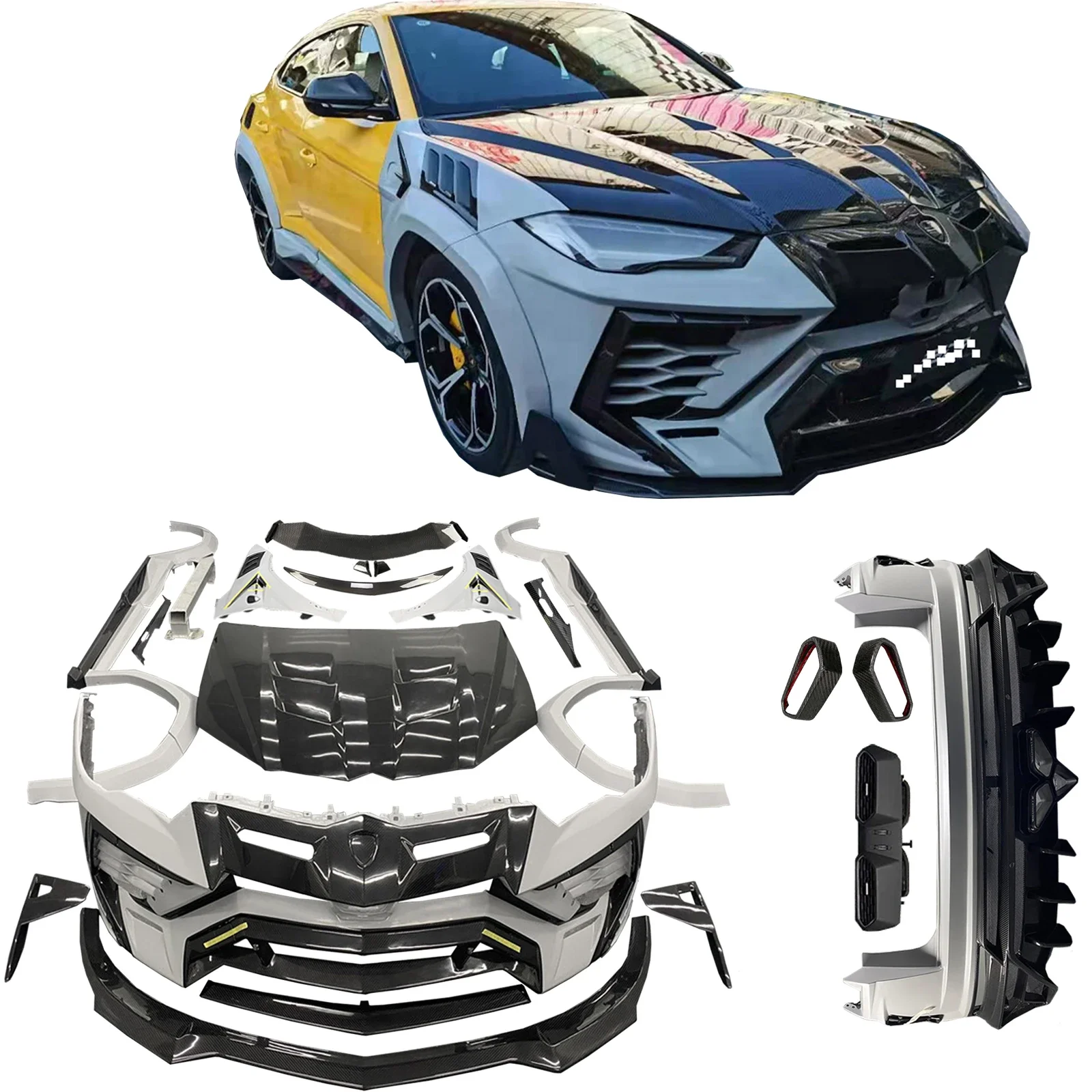 Carbon Fiber Body Kit Fit For Lamborghini URUS Half   Material