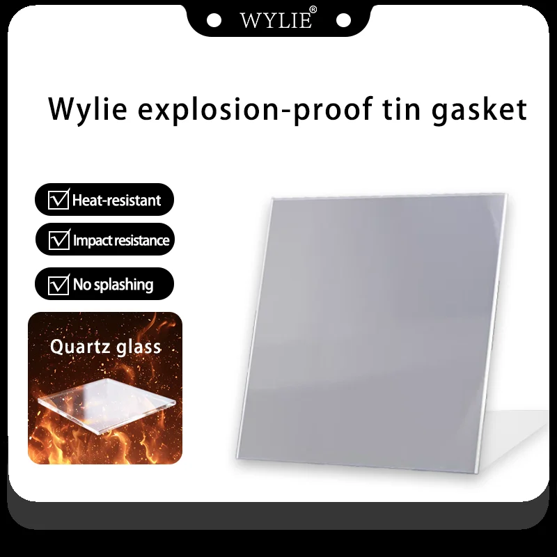 

Ультра-белая стеклянная жестяная прокладка WYLIE — для посадки олова печатной платы мобильного телефона, предотвращает выпуклость стальной сетки и взрыв припоя