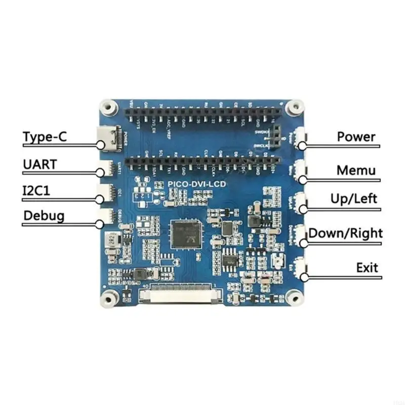 7inch/10.1inch واجهات DVI شاشة العرض الرقمية LCD لإصلاح RPIPICO 193A