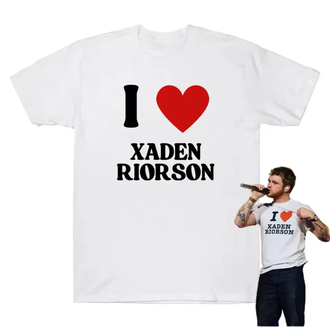 I Love Xaden Riorson Pure Cotton Tees AlexWarren Same Style Peripheral T-shirt SimpleLetter Print T Shirt Women Men's streetwear