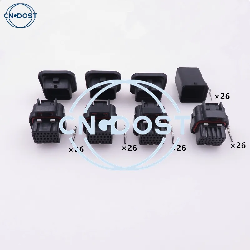 

26 Pin 1473416-1 1473416-2 3-1437290-7 3-1437290-8 Car ECU Plug AC Assembly Auto Computer Connector Waterproof Sealed Socket