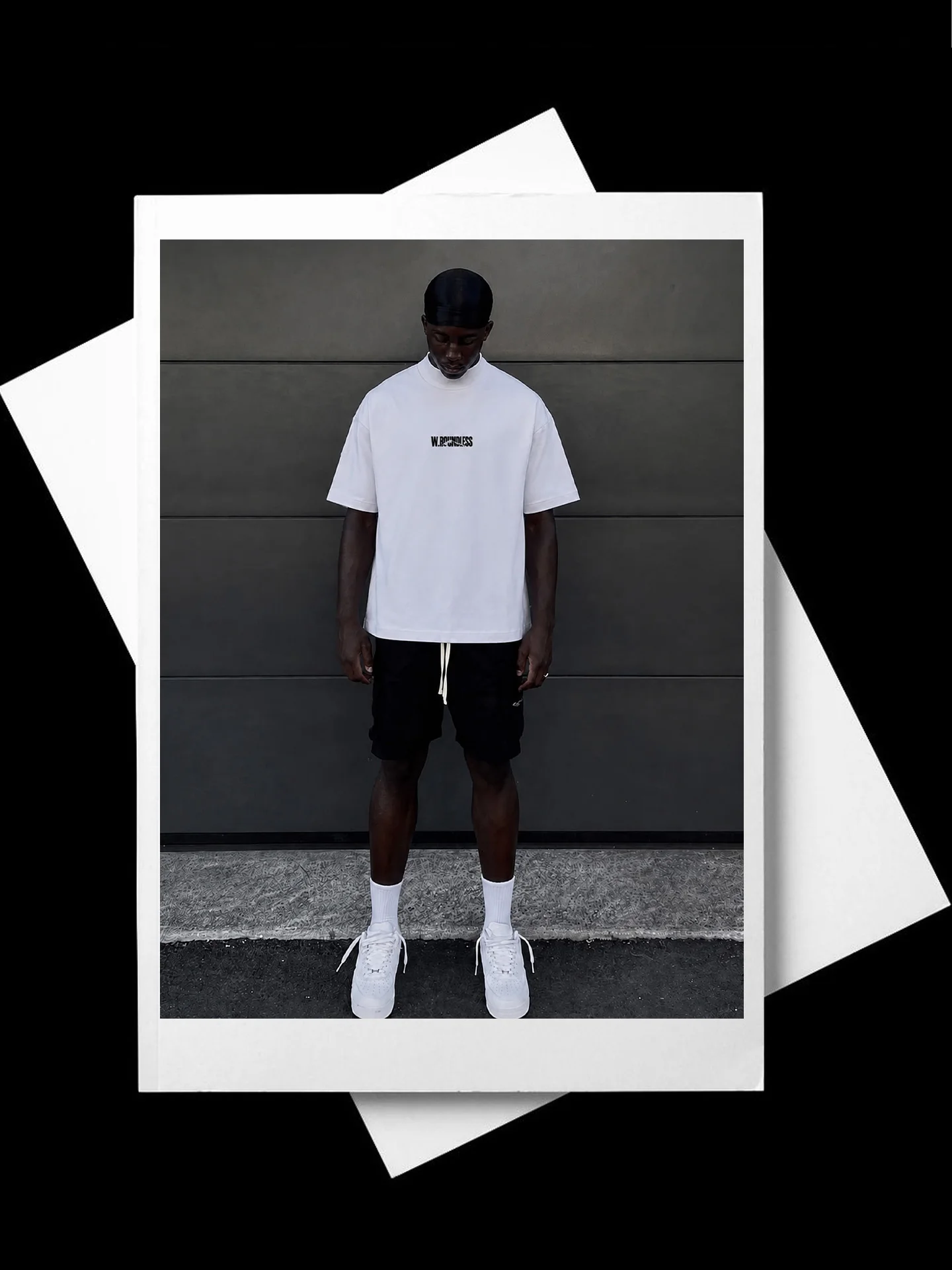 Loose Fit Casual Style Men's T-Shirt Short Sleeve Oversize Heavyweight Trendy Streetwear Inner Wear Breathable Cotton Summer