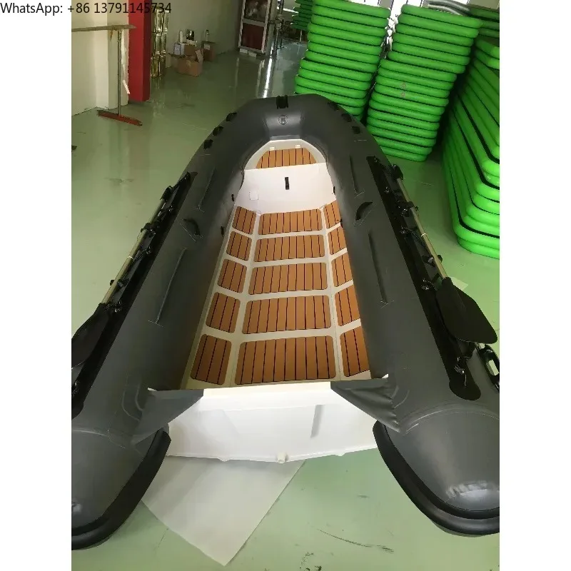 Deep V Aluminum Hull Inflatable Dinghy (RIB Boat) – Double Aluminum Rowing Boat