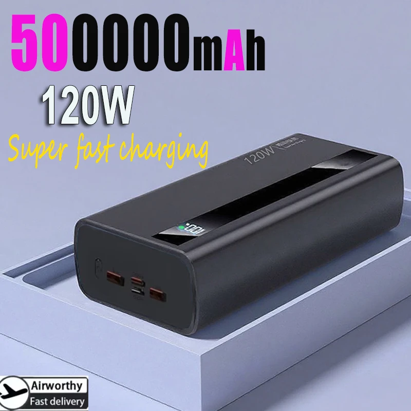 

For Xiaomi 120W 200000mAh High Capacity Power Bank Super Fast Charging Power Bank Portable Battery Charger For iPhone Samsung
