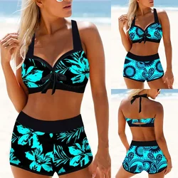 2023 High Waist Bikini Sexy Swimsuit Women Summer Bathing Suit Bikini Set Plus Size Swimwear Women Beach Swimming Suit New