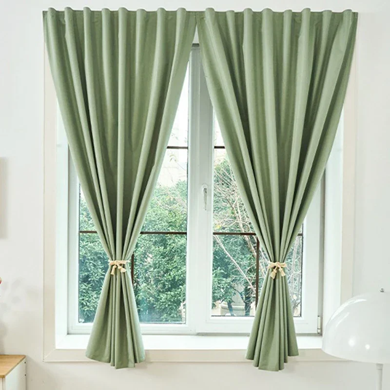 

Easy Installation Simple Curtain Summer Window Shading Cloth No Punching Rent House Sun Protection Self-adhesive Short Curtain