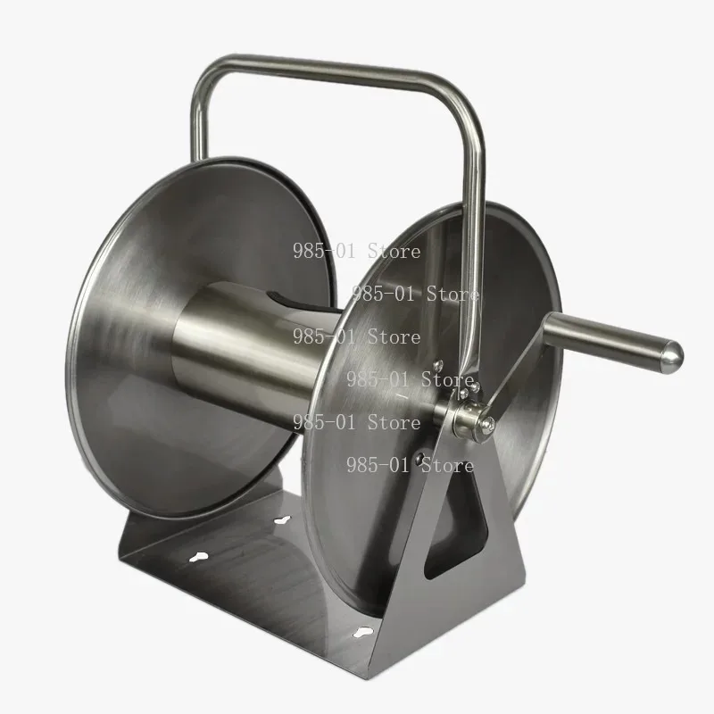 Household Water Pipe Storage Cart Explosion-proof Steel Wire Cleaning Trolley with Water Gun