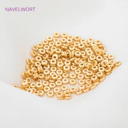 18k Gold Plated Spacer Beads Beads For Beading Jewelry Fittings,For Bracelet Making,DIY Jewellery Making Supplies Wholesale
