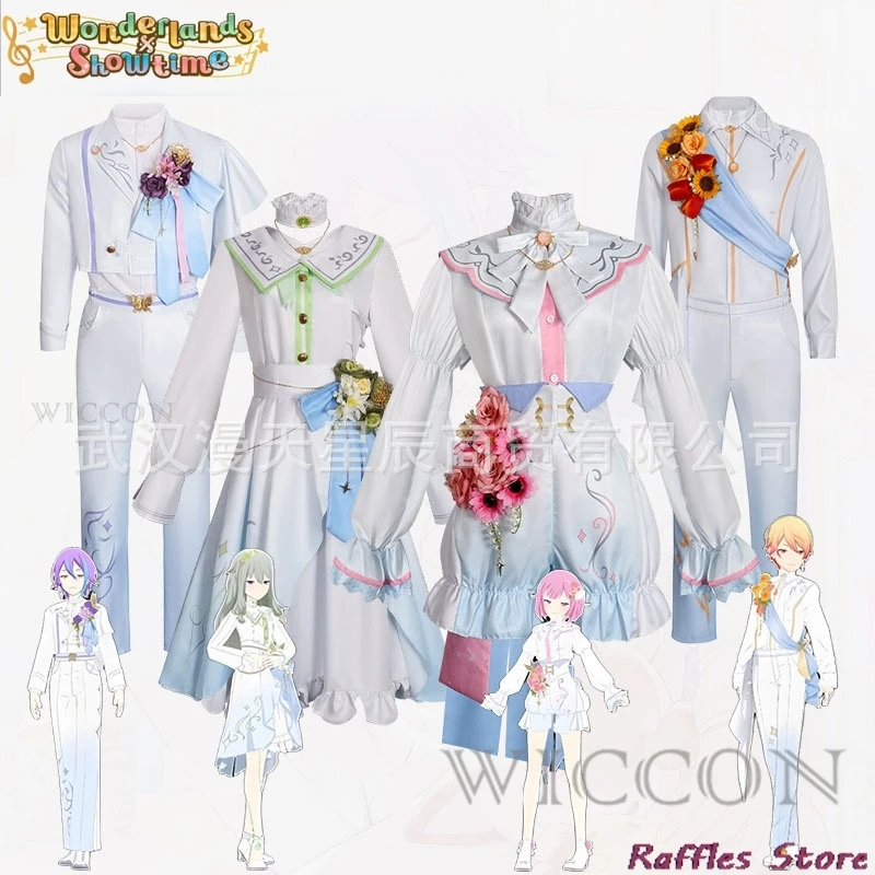 

Project Sekai Wonderlands × Showtime WSWL2 Униформа Tenma Tsukasa Rui Косплей Нене Женщины Мужчины Хэллоуин Сценический Костюм Парик