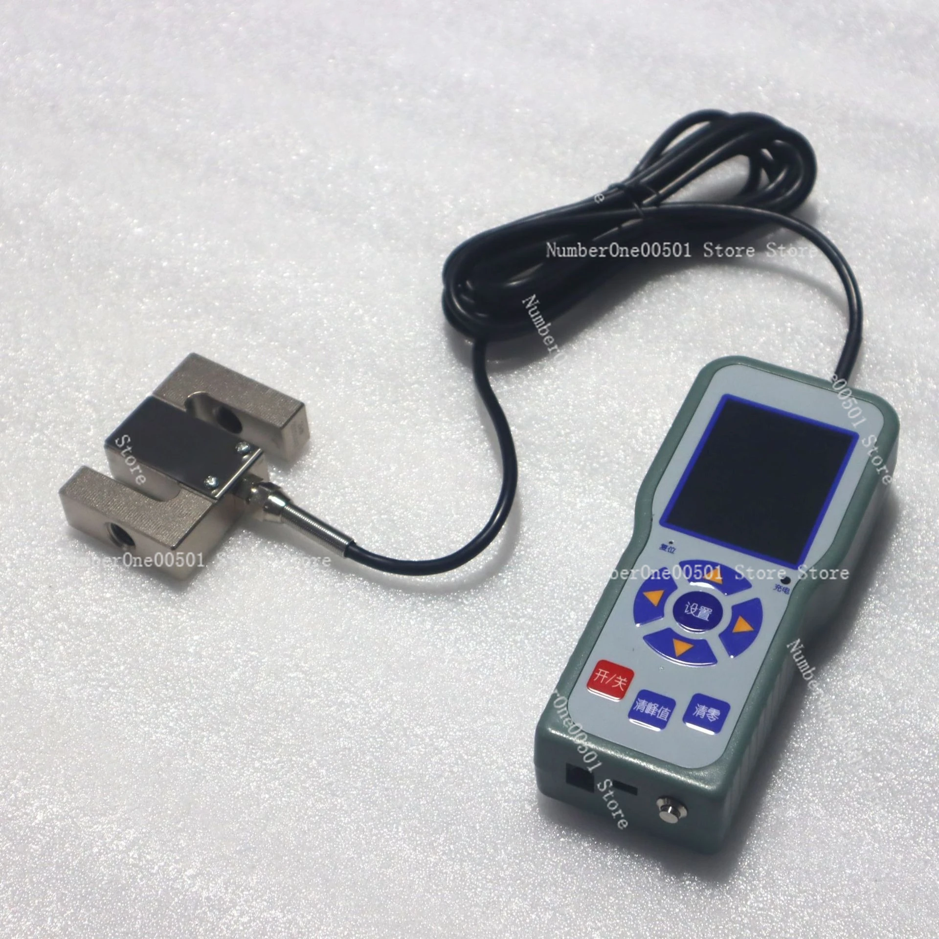 Industrial S Type Digital Tension Compression Gauge 50N Portable Small Force Meter