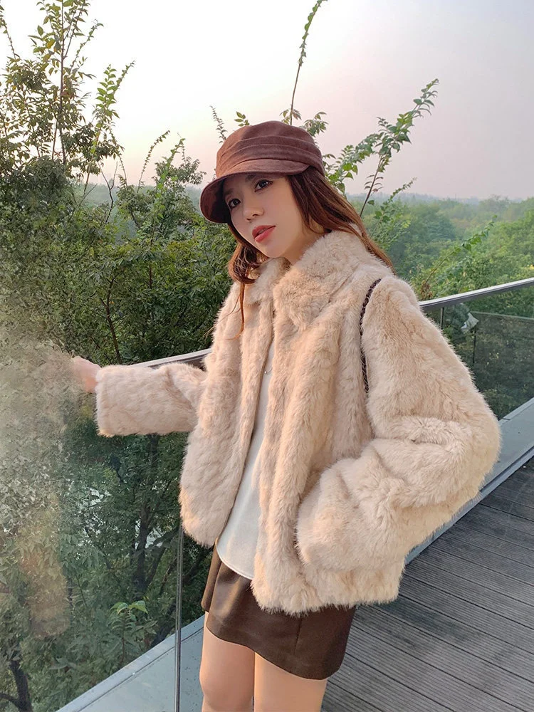 

Cheeseandkisses Gentle Assault Jaet из искусственного меха, женская зимняя свободная верхняя одежда с воротником из полиэстера для поездок на работу