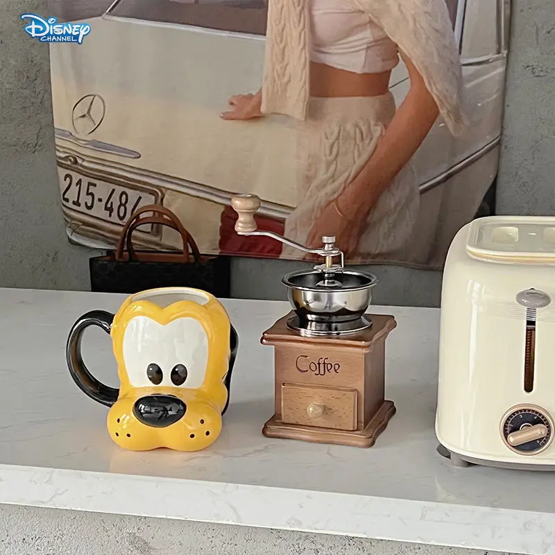 Disney Pluto ceramic mug cartoon 3D three-dimensional modelling water cup home office desk ornaments decorative milk coffee cups