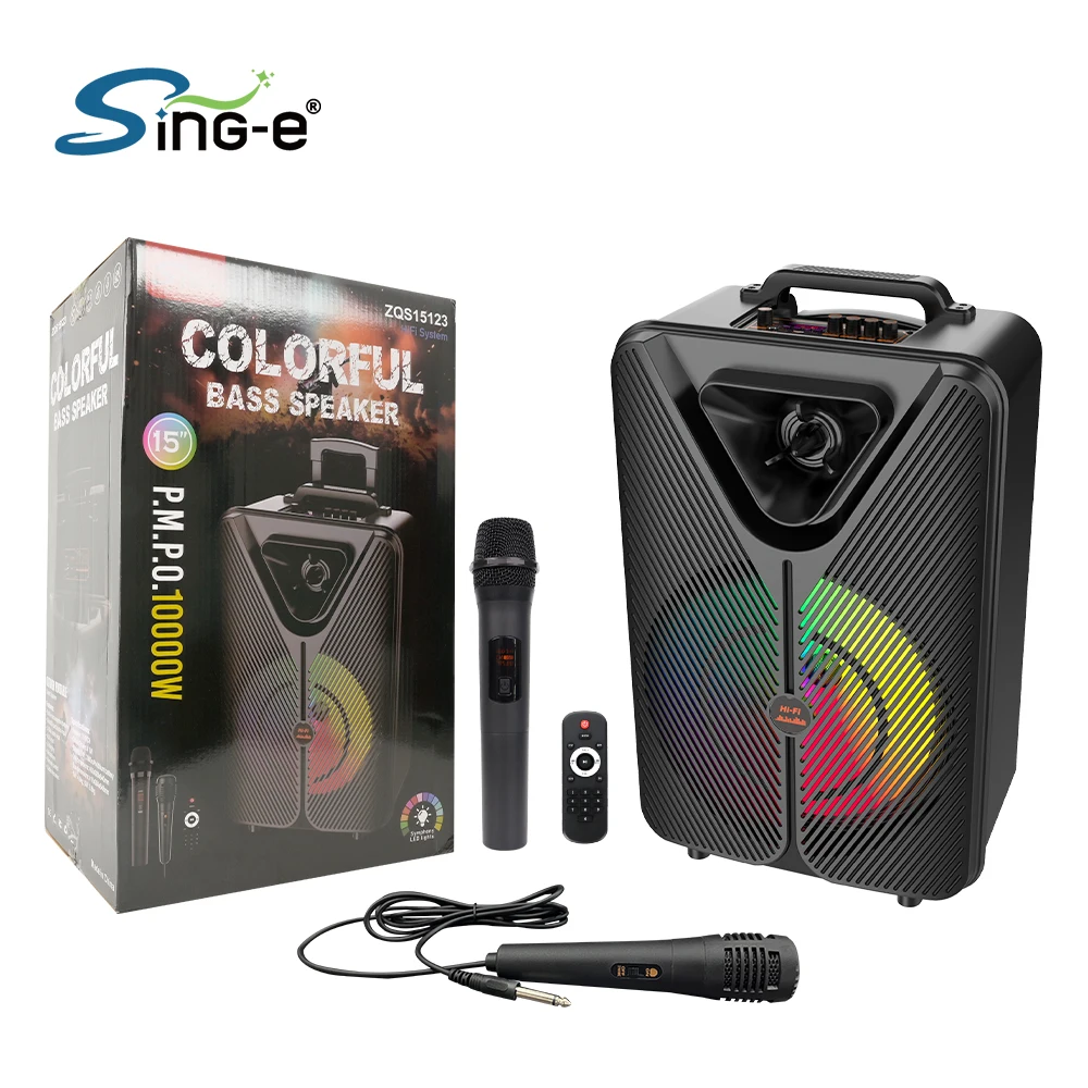 

ZQS15123 Popular Karaoke Machine Speakers and Microphone Karaoke Speakers with Wireless Microphone