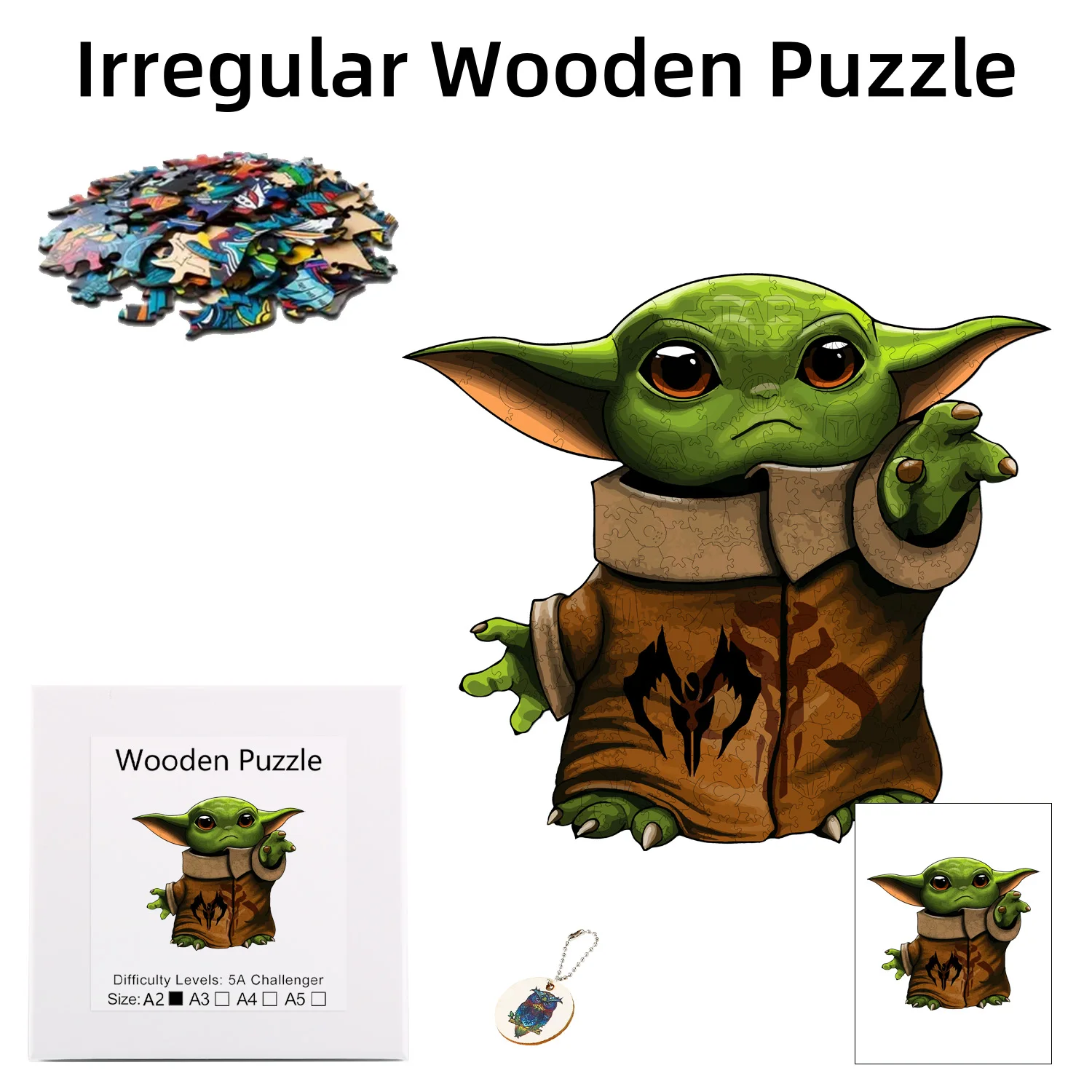 

Disney Alien Arrogant Big Ears Glogu Jigsaw Wooden Puzzle Is The Best Christmas Gift For Children Family And Friends