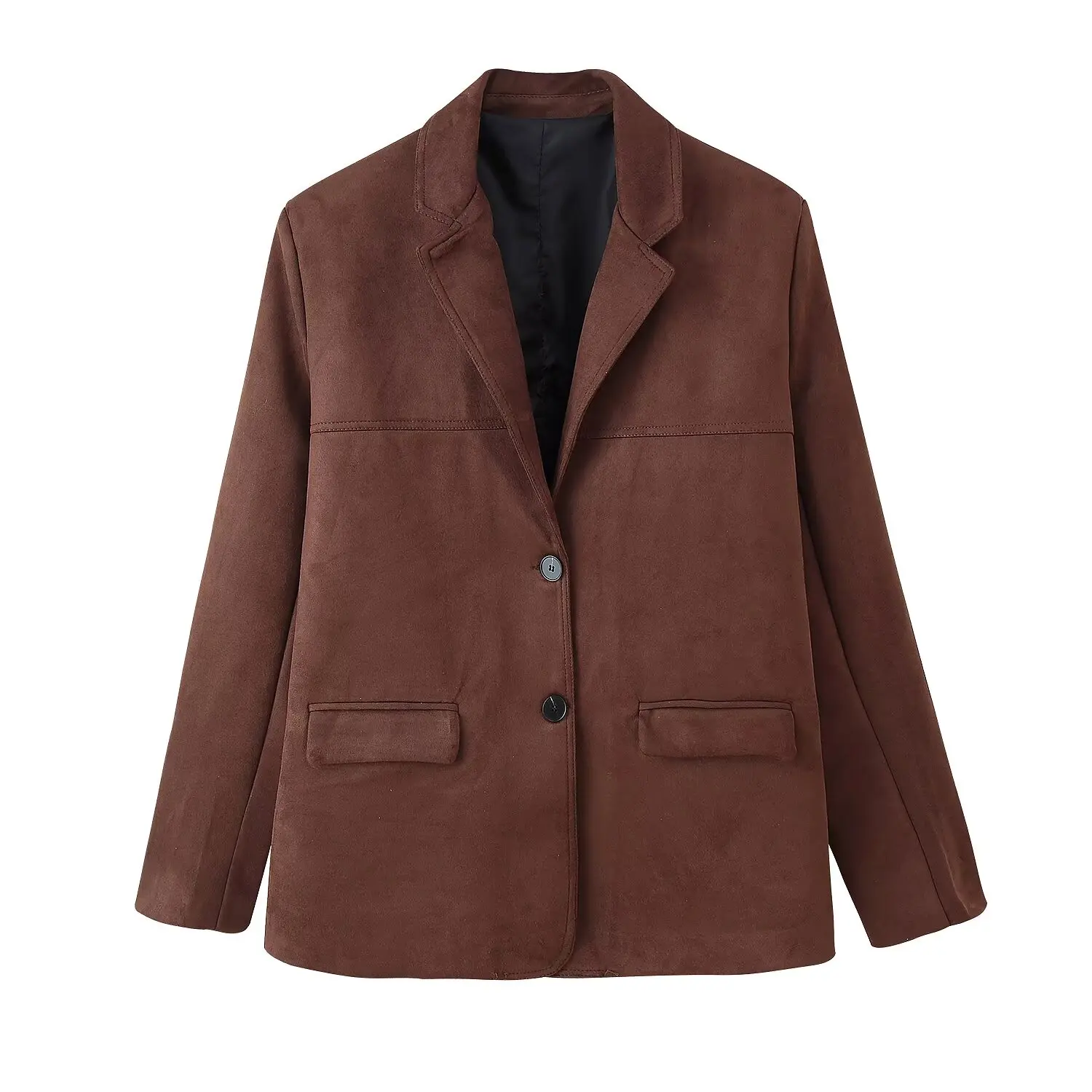 

UNIZERA women's suit jacket fashionable and versatile long sleeved single breasted temperament summer new suit jacket