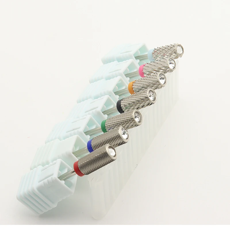 

Благородное серебро! Качество 6,5 мм с бриллиантами, большой круглый верхний ствол, оригинальная карбидная вольфрамовая сталь, маникюрные сверла для ногтей, аксессуары для пилочек