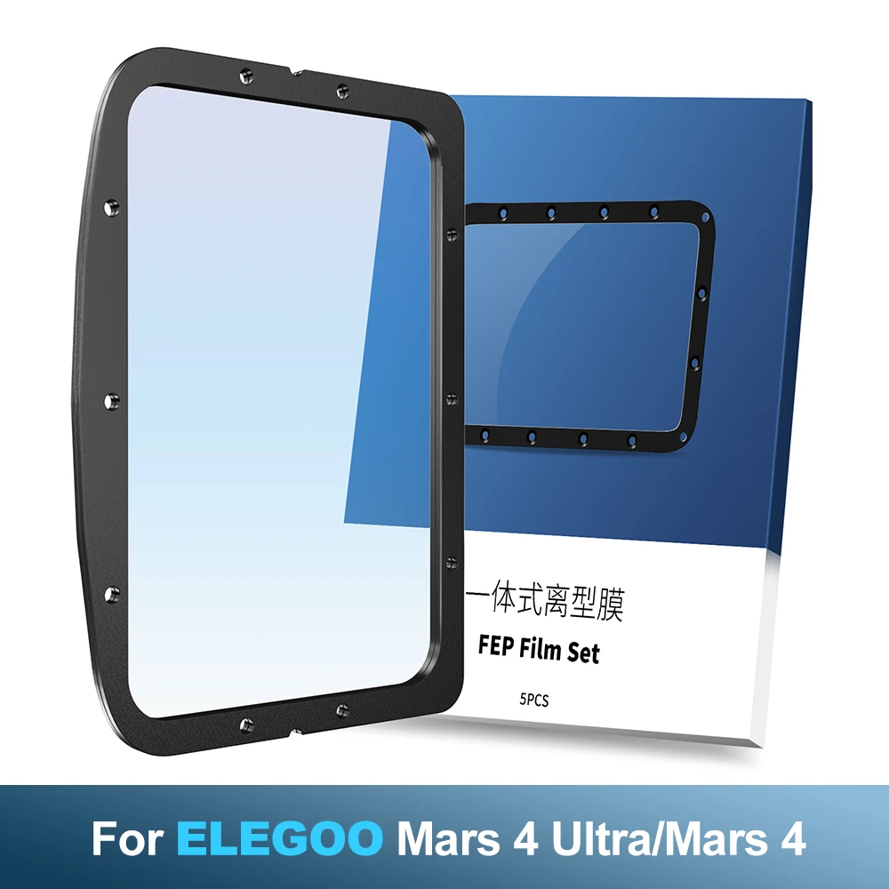 

Mars 4/Mars 4 Ultra FEP Film Resin Vat FEP Upgrades 3D Printer Accessories for ELEGOO Mars 4/Mars 4 Ultra UV DLP LCD