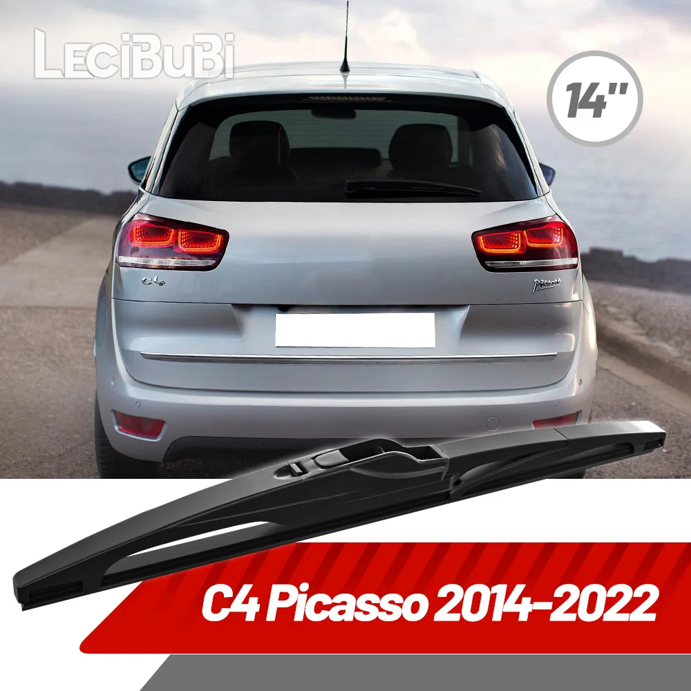 Rear Wiper 14″ For Citroen C4 Picasso 2014-2022 Windshield Windscreen 1pcs Rear Wiper Blade Car Accessories Auto