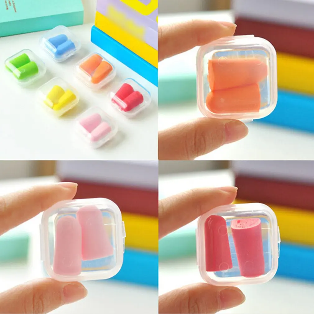 Soft Foam Ear Plugs Sound Insulation Ear Protection Earplugs Anti Noise Snoring Sleeping Plugs for Travel Noise ReductionEarplug