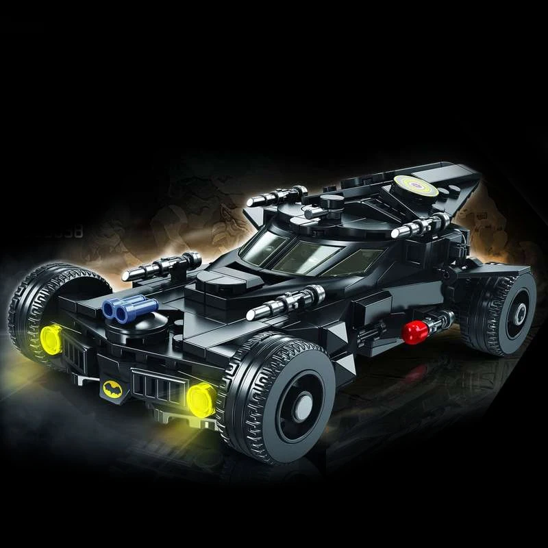 BatMobile – blocs de construction de véhicules de course techniques, 328 pièces, films de course de vitesse avec figurines, Collection de modèles, jouets, cadeau pour adultes